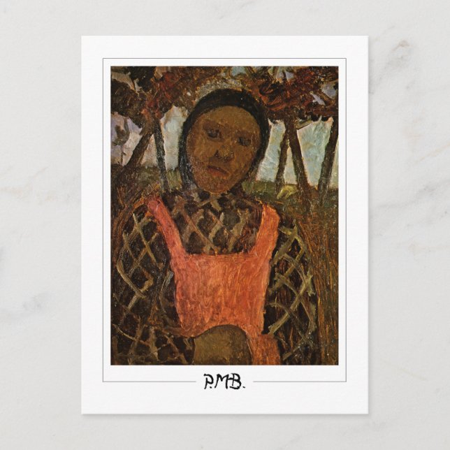 Paula Modersohn-Becker #111 - Finkonst Vykort (Framsida)
