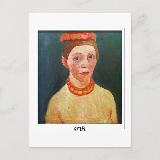 Paula Modersohn-Becker #134 - Finkonst Vykort (Framsida)