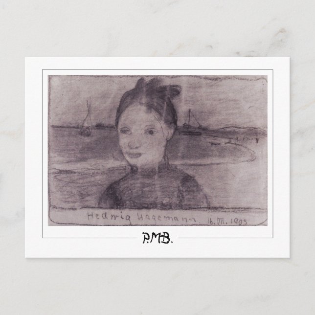 Paula Modersohn-Becker #137 - Finkonst Vykort (Framsida)