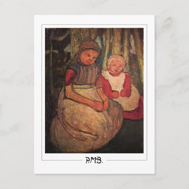 Paula Modersohn-Becker #140 - Finkonst Vykort (Framsida)