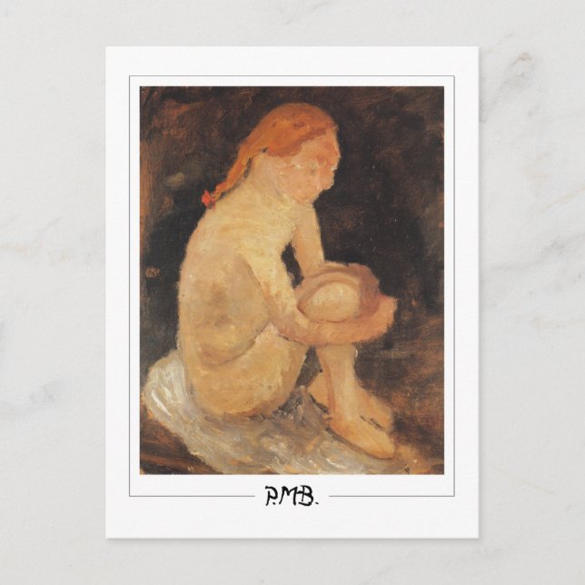 Paula Modersohn-Becker #161 - Finkonst Vykort (Framsida)