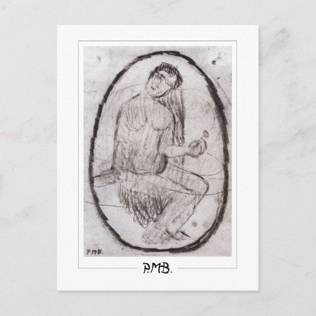 Paula Modersohn-Becker #187 - Fin konst Vykort (Framsida)