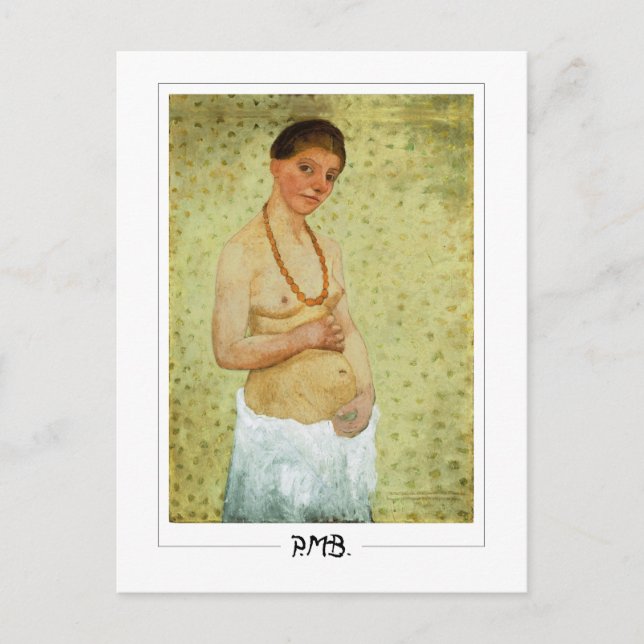 Paula Modersohn-Becker #1 - Finkonst Vykort (Framsida)