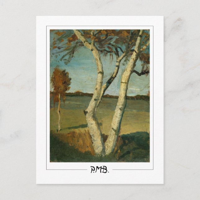 Paula Modersohn-Becker #3 - Finkonst Vykort (Framsida)