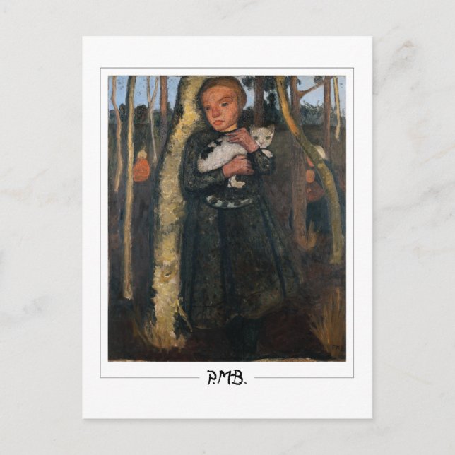 Paula Modersohn-Becker #4 - Finkonst Vykort (Framsida)