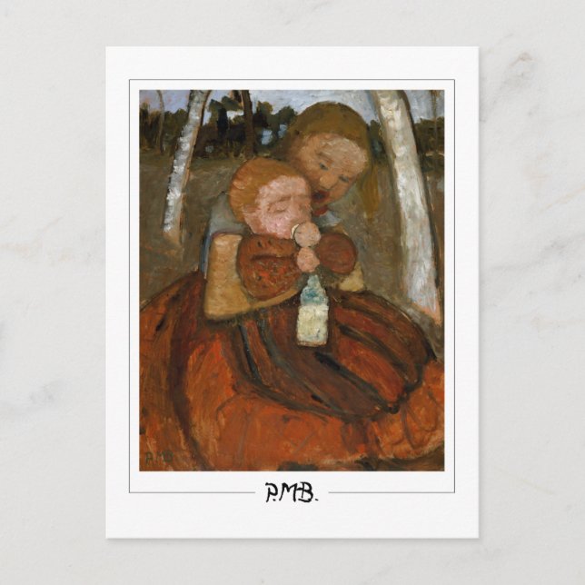 Paula Modersohn-Becker #5 - Finkonst Vykort (Framsida)