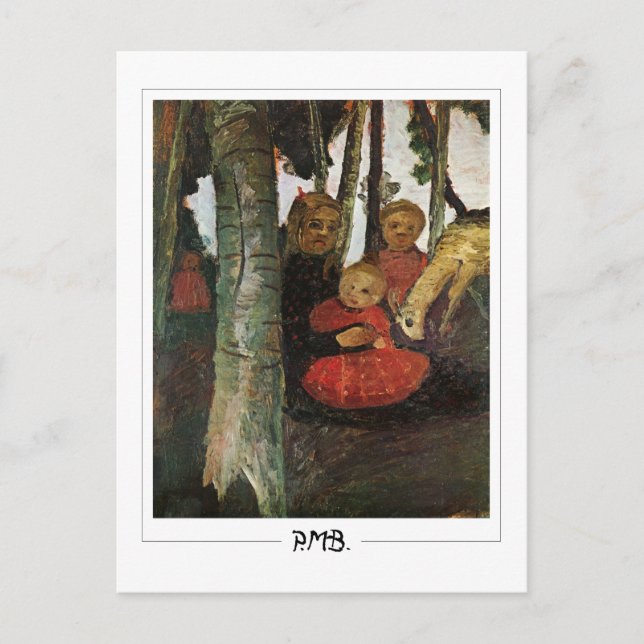 Paula Modersohn-Becker #75 - Finkonst Vykort (Framsida)