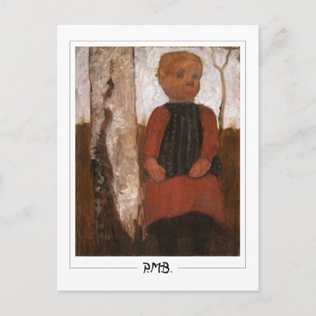 Paula Modersohn-Becker #7 - Finkonst Vykort (Framsida)