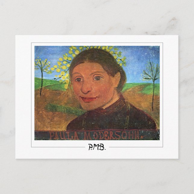 Paula Modersohn-Becker #92 - Finkonst Vykort (Framsida)
