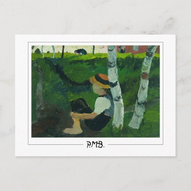 Paula Modersohn-Becker #9 - Finkonst Vykort (Framsida)