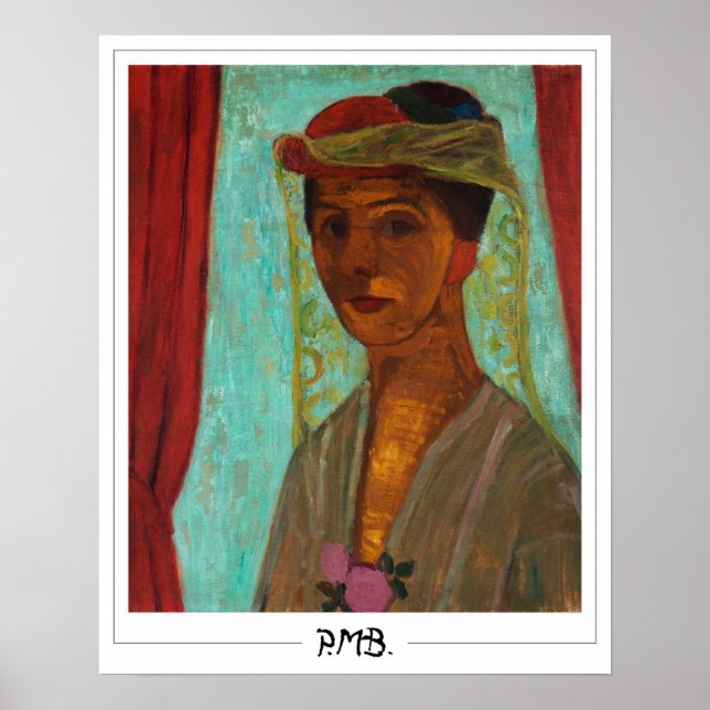 Paula Modersohn-Becker Zedign Art Poster #10 (Framsidan)