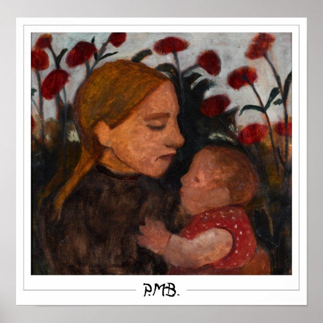 Paula Modersohn-Becker Zedign Art Poster #11 (Framsidan)