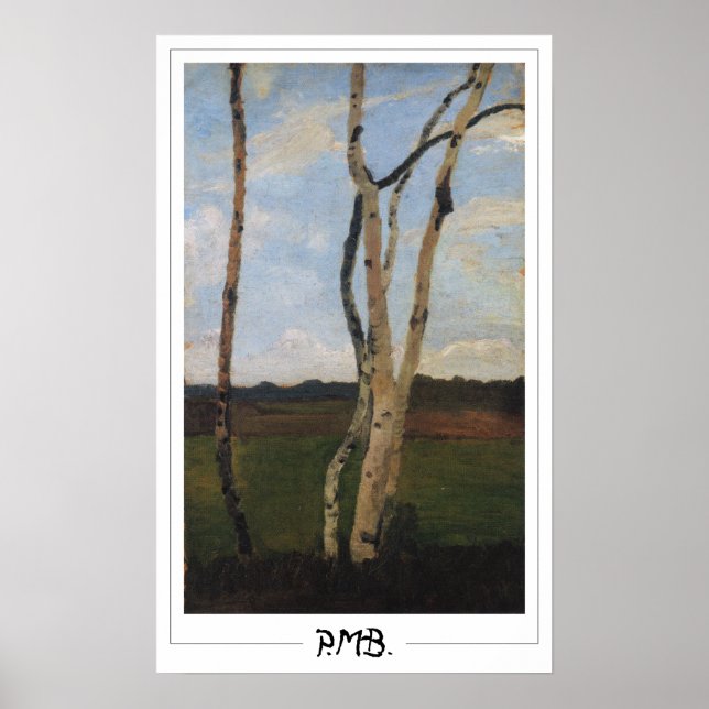 Paula Modersohn-Becker Zedign Art Poster #113 (Framsidan)