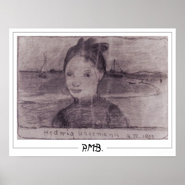 Paula Modersohn-Becker Zedign Art Poster #137 (Framsidan)