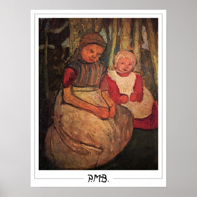 Paula Modersohn-Becker Zedign Art Poster #140 (Framsidan)