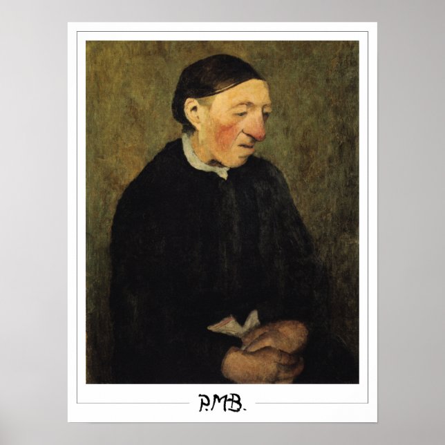 Paula Modersohn-Becker Zedign Art Poster #174 (Framsidan)