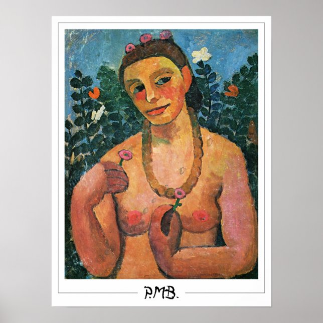 Paula Modersohn-Becker Zedign Art Poster #183 (Framsidan)