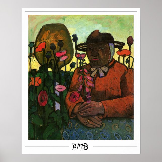 Paula Modersohn-Becker Zedign Art Poster #44 (Framsidan)