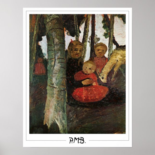 Paula Modersohn-Becker Zedign Art Poster #75 (Framsidan)