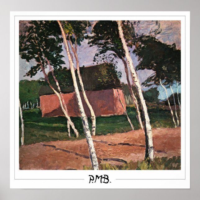 Paula Modersohn-Becker Zedign Art Poster #88 (Framsidan)