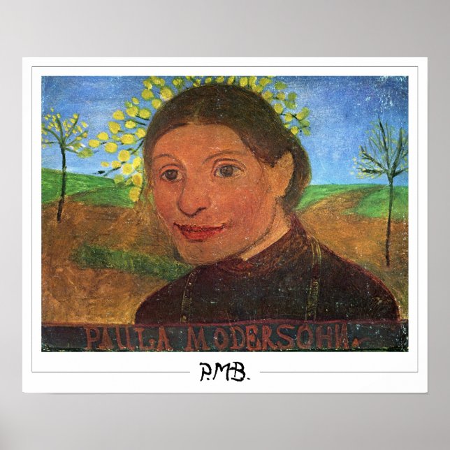 Paula Modersohn-Becker Zedign Art Poster #92 (Framsidan)