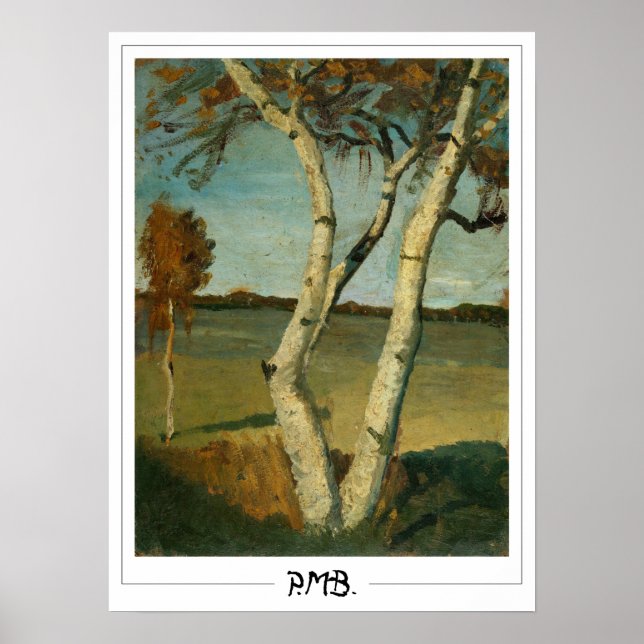 Paula Modersohn-Becker Zedign Art Poster nr 3 (Framsidan)