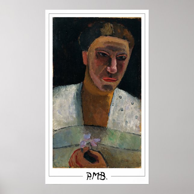 Paula Modersohn-Becker Zedign konstaffisch #12 Poster (Framsidan)