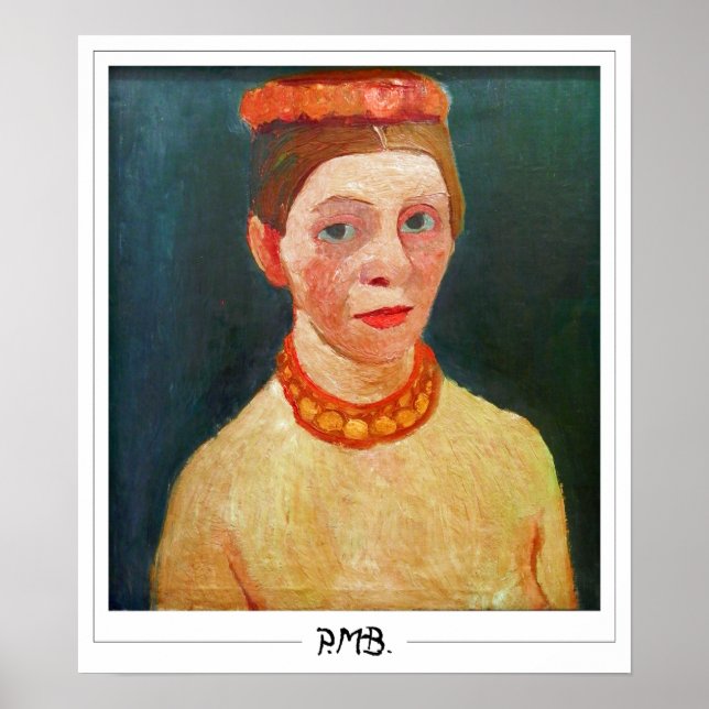 Paula Modersohn-Becker Zedign konstaffisch #134 Poster (Framsidan)