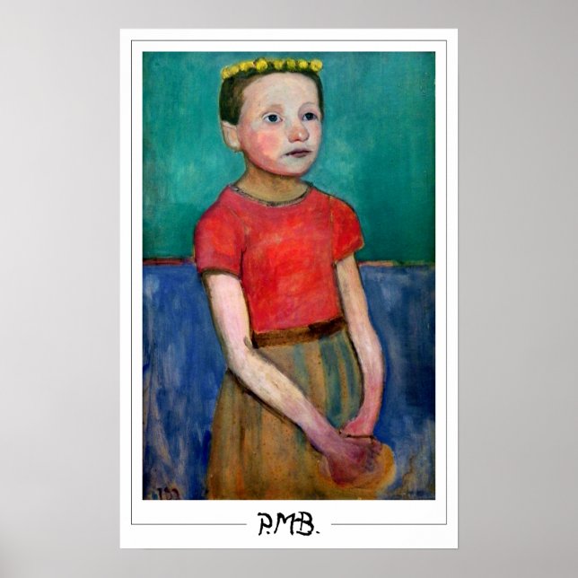 Paula Modersohn-Becker Zedign konstaffisch #176 Poster (Framsidan)