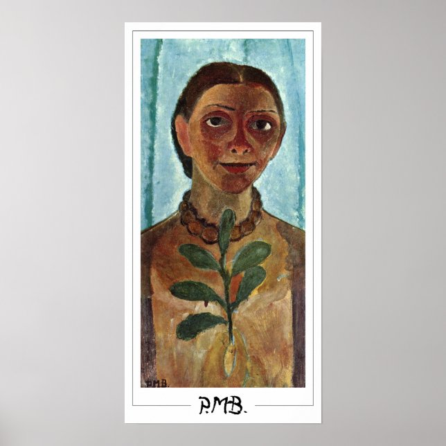 Paula Modersohn-Becker Zedign konstaffisch #192 Poster (Framsidan)
