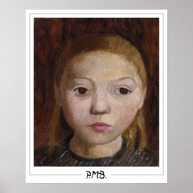 Paula Modersohn-Becker Zedign konstaffisch #2 Poster (Framsidan)