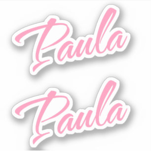 Paula namn x2 klistermärken