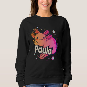 PAULA - Vacker flicka namn med AXOLOTL T Shirt