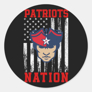 Paulding County Patriots Logotyp Nation Hs Runt Klistermärke
