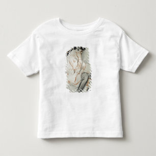 Paulette Reading Sitta på hennes Leksak Hund Tee Shirt