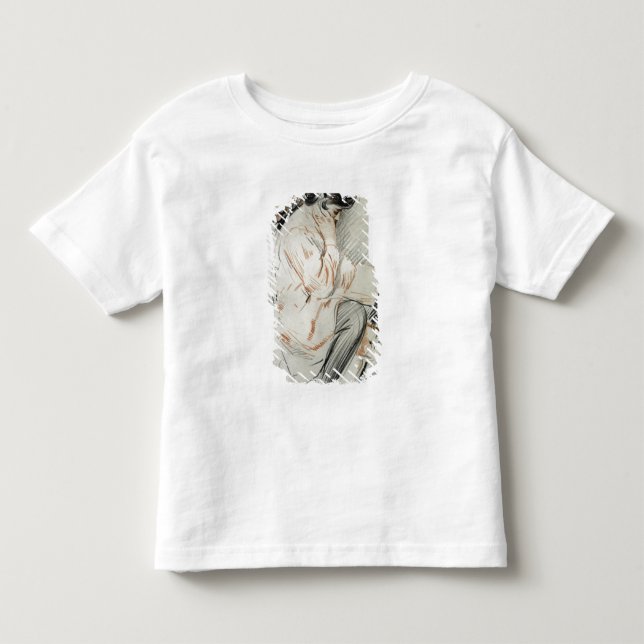 Paulette Reading Sitta på hennes Leksak Hund Tee Shirt (Framsida)