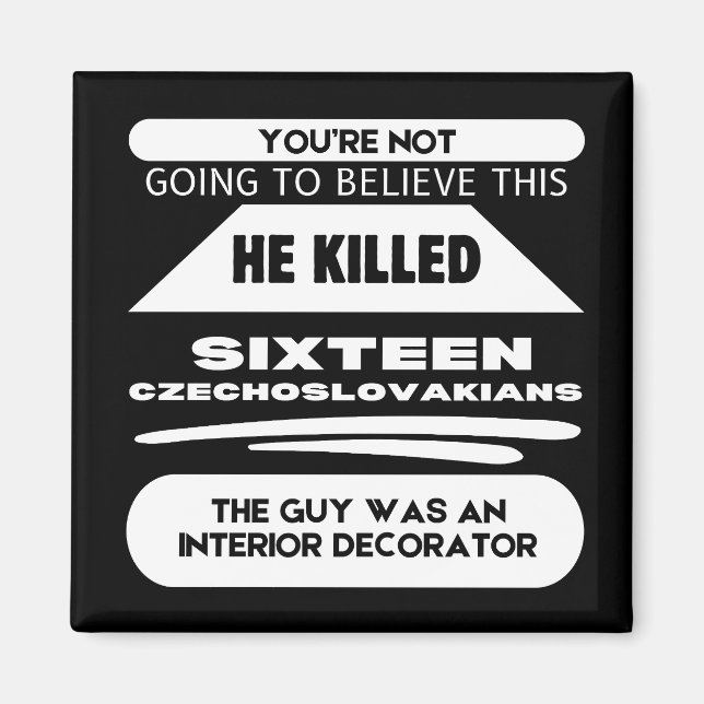 Paulie Walnut Quote Magnet (Framsidan)