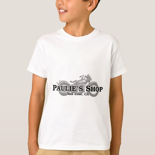 Paulies Shop Tee Shirt (Framsida)