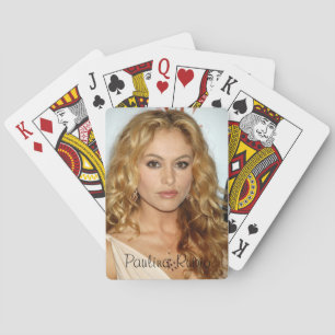 Paulina Rubio klassiker som leker kort Spel Kort