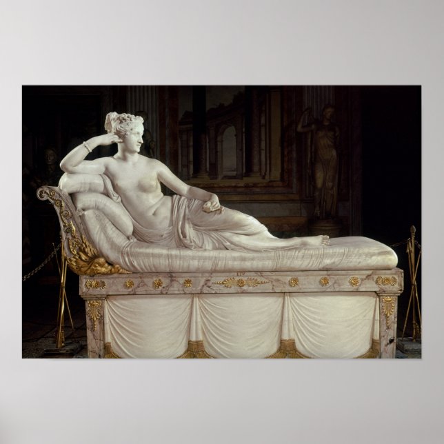 Pauline Bonaparte as Venus Triumphant, c.1805-08 Poster (Framsidan)