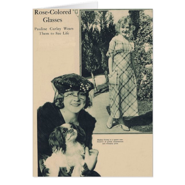 Pauline Curley 1919 Hälsningskort (Framsidan)