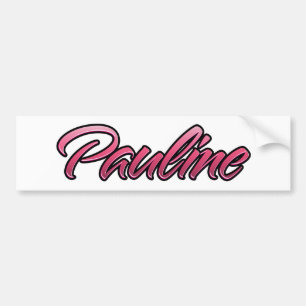 Pauline faded rosa Aufkleber Sticker Bildekal
