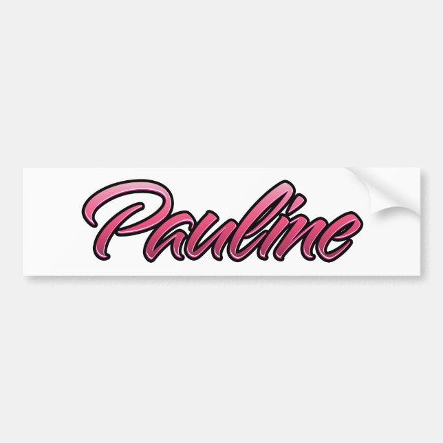 Pauline faded rosa Aufkleber Sticker Bildekal (Framsidan)