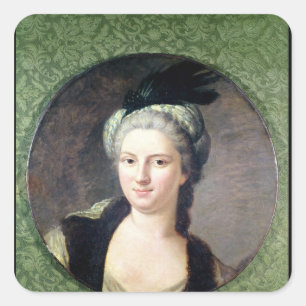 Pauline-Felicite de Nesle Countess Fyrkantigt Klistermärke