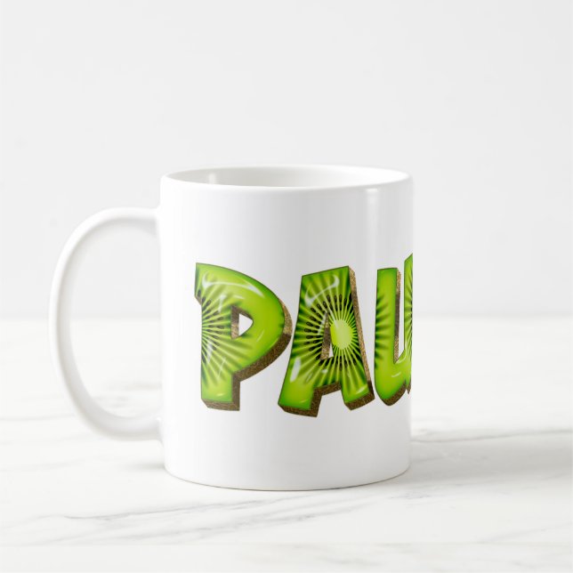 Pauline Name Kiwi Style Tasse Teetasse Kaffeetasse Kaffemugg (Vänster)