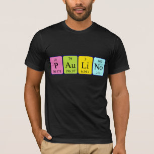 Paulino Periodiska skjorta bord namn Tee Shirt