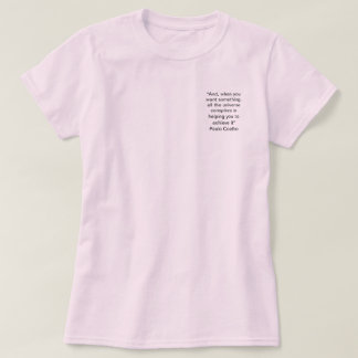 Paulo Coelho citationsteckenT-tröja T Shirt