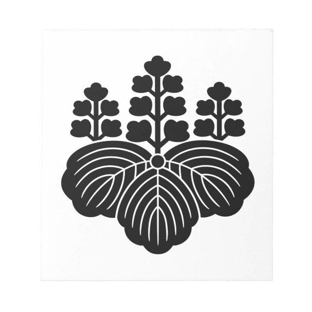 Paulownia med 5&7 blommor anteckningsblock (Framsida)