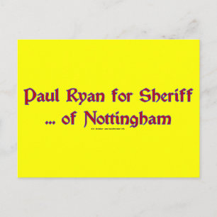 PaulRyansheriff Vykort