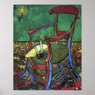 Pauls Gauguin fåtölj av Vincent Van Gogh 1888 Poster